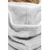 Grey Men's Flannel Zip Hooded Nightgown